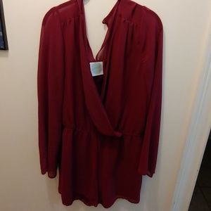Maroon romper